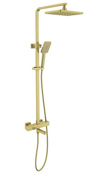 Душевая стойка Timo Tetra-Thermo SX-0169/17 с термостатом, золото матовое