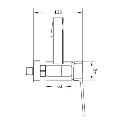 Смеситель с гигиеническим душем Shevanik S99 S9905-1 Смеситель с гигиеническим душем Shevanik S99 S9905-1