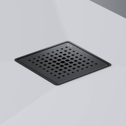 W01BD-P11-010-01BM MasterFlow Трап для душа точечный универс затвор Cut Gradient 10см цвет черн мат