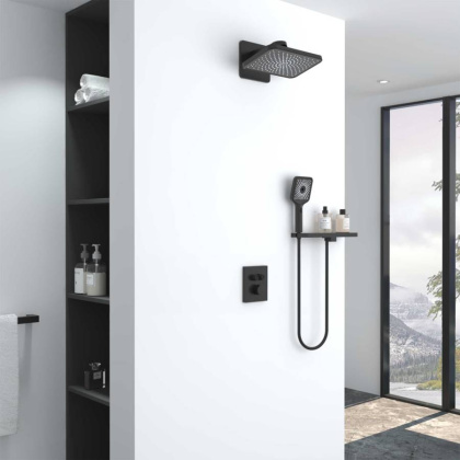 Душевой комплект Inspire VSFW-3I21MT4RMB встраиваемый, термостатический, двухрежимный, черный Душевой комплект Inspire VSFW-3I21MT4RMB встраиваемый, термостатический, двухрежимный, черный
