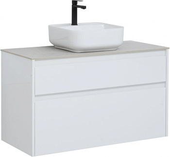 Тумба под раковину Aquanet Nova Lite 100 белый (2 ящика) Тумба под раковину Aquanet Nova Lite 100 белый (2 ящика)