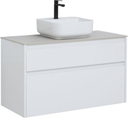 Тумба под раковину Aquanet Nova Lite 100 белый (2 ящика) Тумба под раковину Aquanet Nova Lite 100 белый (2 ящика)