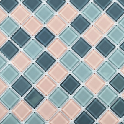 Мозаика стеклянная Set mix (чип 4*25*25) 300*300(22шт-1.98м2), м2