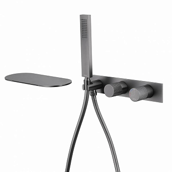 Смеситель ABBER Rund AF8731NG для ванны скрытого монтажа, никель Смеситель ABBER Rund AF8731NG для ванны скрытого монтажа, никель