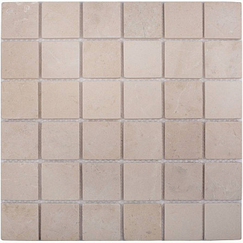 Мозаика, нат. мрамор, CREMA MARFIL MATT 48x48, Classic Мозаика, нат. мрамор, CREMA MARFIL MATT 48x48, Classic