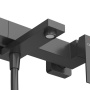 SLIDER-VD-GM Смеситель для ванны и душа однорычажный в комплекте с ручным душем, шлангом и держателем, оружейная сталь SLIDER-VD-GM Смеситель для ванны и душа однорычажный в комплекте с ручным душем, шлангом и держателем, оружейная сталь