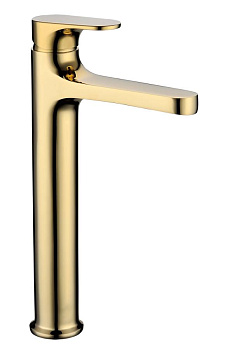 Смеситель для умывальника высокий SPECTRE Gold