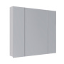 Шкаф зеркальный Lemark UNIVERSAL 90х80см 3-х дверный, цвет корпуса: Белый глянец