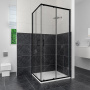 Душевой уголок RGW Classic CL-34B 80х80 32093488-14 профиль Черный стекло прозрачное
