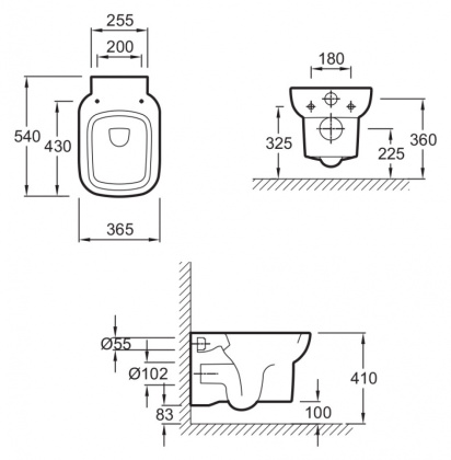 Унитаз подвесной Jacob Delafon Replay E4833, шт