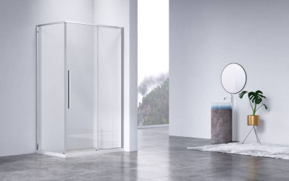 Душевой уголок Slim-N VSR-4SN8010CL, 1000*800, хром, стекло прозрачное