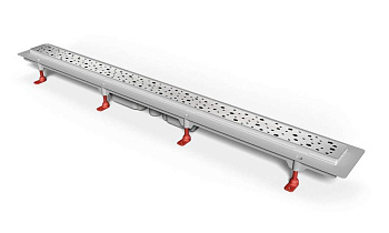 Душевой лоток 65 см Creto Points CRE-650 PH-Down с решеткой, хром