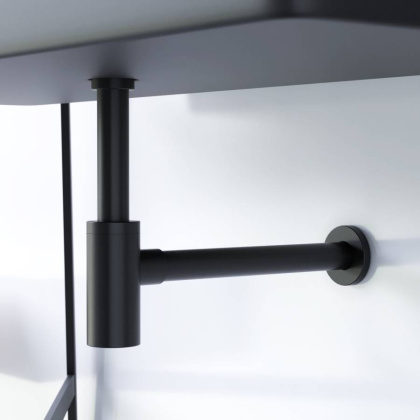 210800300 Option, cифон Для раковины, чёрный матовый