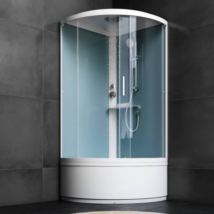 W88C-401A-090WT X-Joy Deep кабина душевая  90x90, 1/4 круга,  профиль белый, стекло прозрачное W88C-401A-090WT X-Joy Deep кабина душевая  90x90, 1/4 круга,  профиль белый, стекло прозрачное