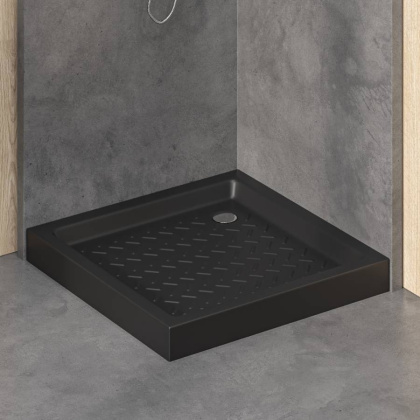 Поддон для душа квадратный керамический RGW CR B Черный 900x900, RGW 19170199-04