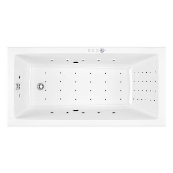 Ванна EXCELLENT Wave 160x80 "NANO" (хром)