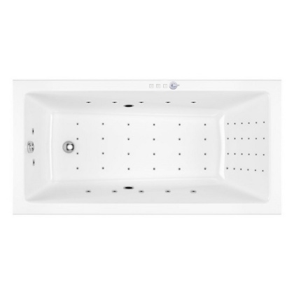 Ванна EXCELLENT Wave Slim 160x80 "NANO" (хром)