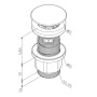 F070M100 Донный клапан мультифункциональный нажимной, шт. F070M100 Донный клапан мультифункциональный нажимной, шт.